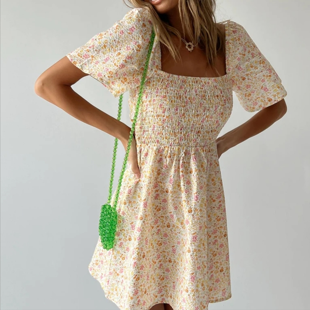 PRINCESS POLLY  SUMMER NIGHTS MINI DRESS FLORAL